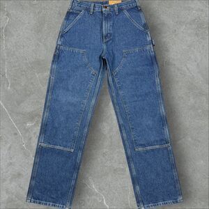 New Old Stock Carhartt B73-DST Double Knee Denim Logger Dungaree Jeans - 30x32